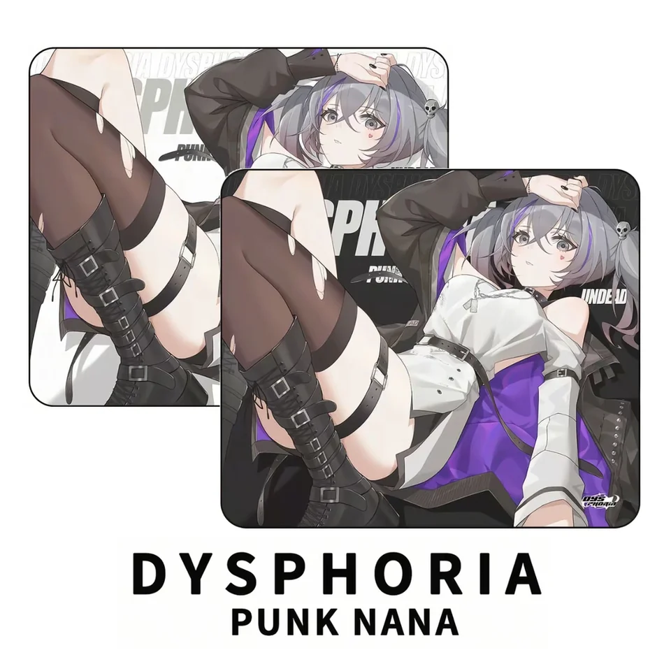 DYSPHORIA NANA ガラスマウスパッド Dysphoria Punk NaNA Speed-Type Esports Mouse Pad - Suitable for