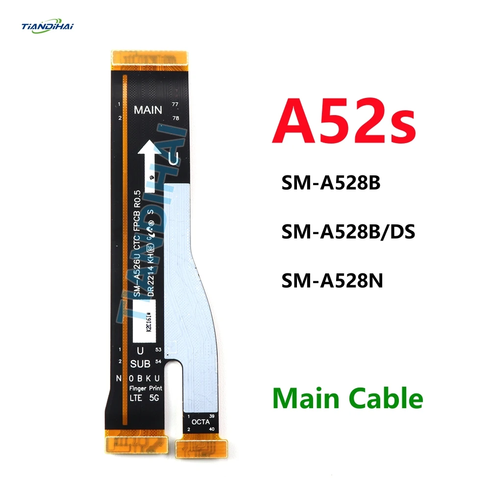 Main SUB Cable Charging Board Connector USB Motherboard Flex Cable FPC For Samsung Galaxy A52s 5G A528B A528B/DS A528