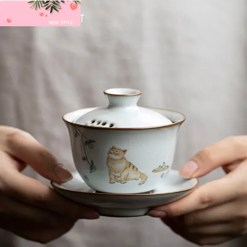four-chinois-ru-en-ceramique-gaiwan-tasse-a-the-avec-filtre-a-motif-de-chat-mignon-bol-a-the-portable-fait-a-la-main-service-a-the-pour-la-maison-verres-150ml