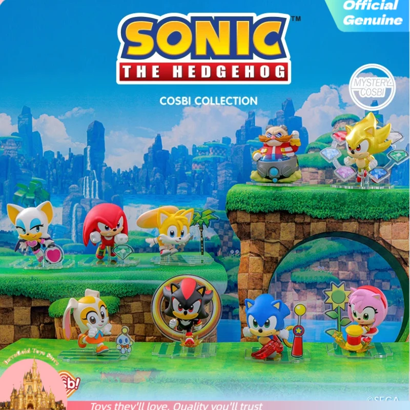 

New Genuine Hottoys Cosbi & Sonic Sega Sonic Blind Box Sonic Anime Figures Mystery Box Sonic Model Miniature Model Gift Toys