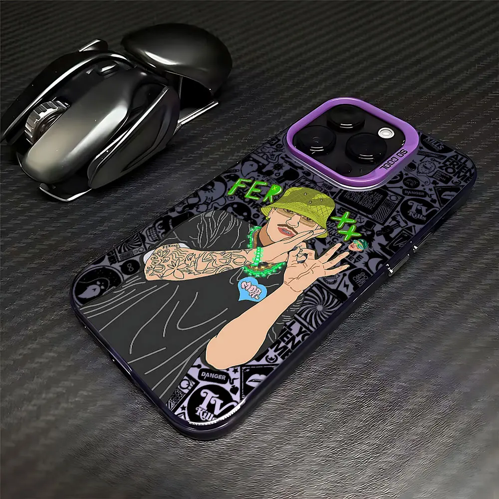 Feid Nitro Jam Ferxxo casing ponsel untuk Oppo Reno12 Reno11 Reno10 Reno8 Reno7 Reno6 Reno5 Z F T Pro Plus 4G 5G Matte penutup belakang