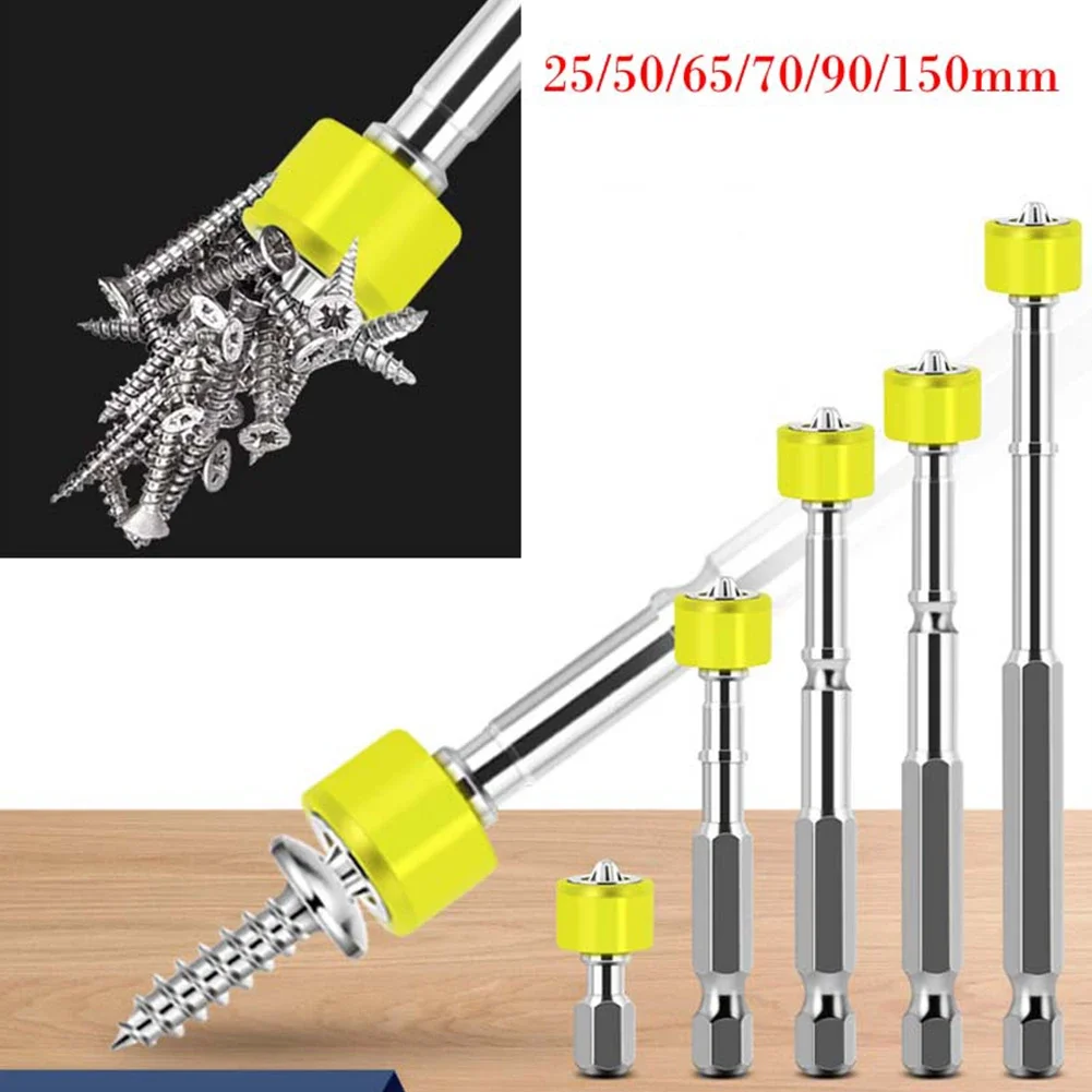 

6 шт. 25-150 мм магнитное кольцо крестовая отвертка из легированной стали противоскользящее сверло PH2 детали электроинструмента