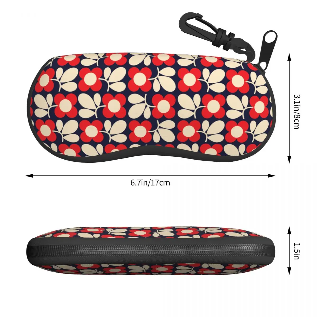 Custom Floret Cherry Classic Shell Eyeglasses Protector Cases Cool Sunglass Case Orla Kiely Glasses Bag