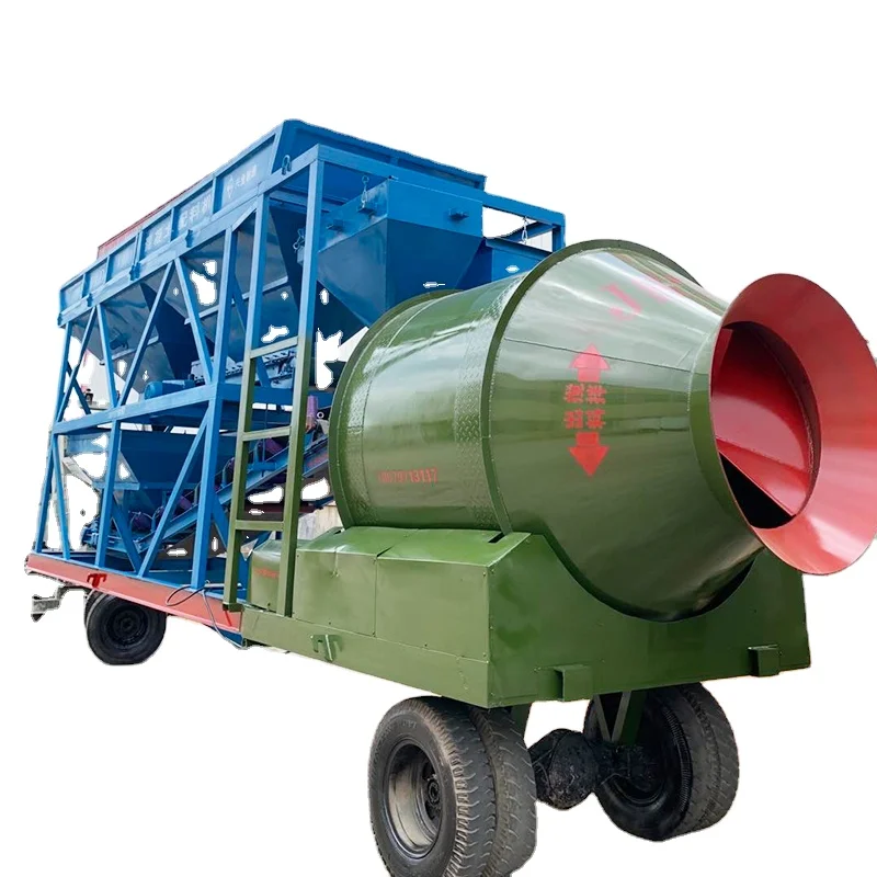 OEM 25-75m3/h محطة خلط الخرسانة المحمولة محطة خلط الأسمنت لمشاريع البناء توريد الشركة المصنعة