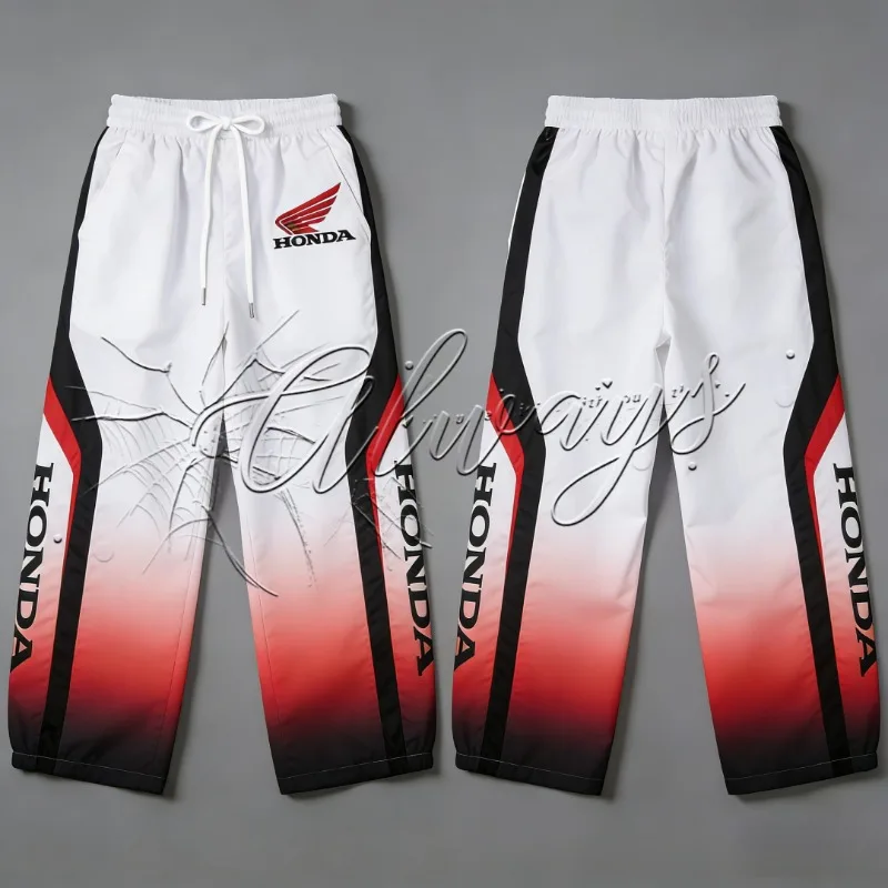 

Новые бестселлеры 2026 года: спортивные велосипедные брюки Honda Racing для мужчин и женщин, повседневные брюки для фитнеса и бега, мото-брюки для бездорожья