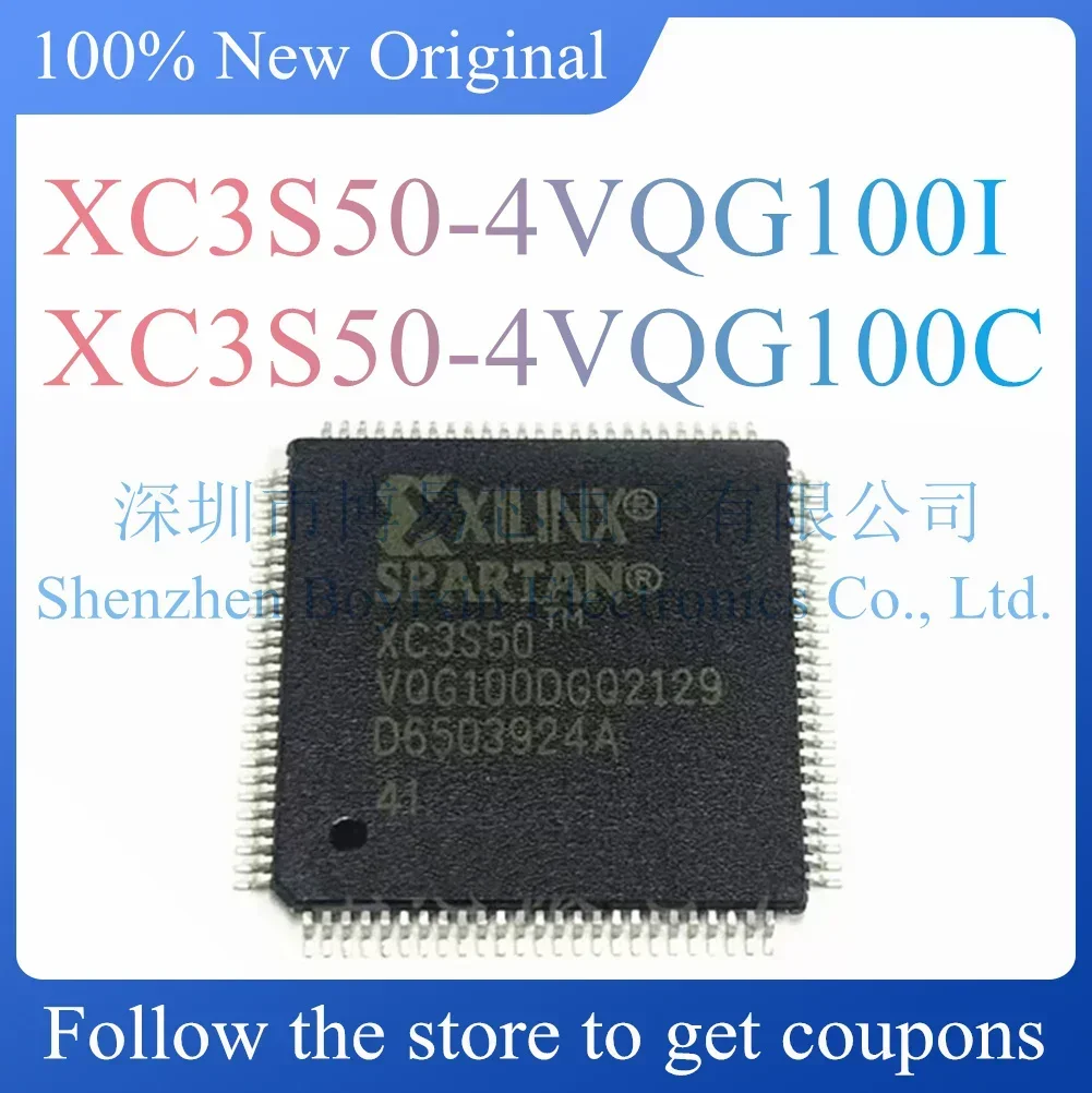 

NEW XC3S50-4VQG100I XC3S50-4VQG100C.Original Product.Package TQFP-100