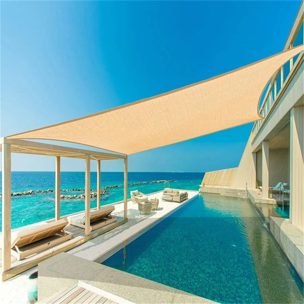 Waterproof Sun Shade Sail Canopy Rectangle UV Block Sun Shelter For Outdoor Garden Patio Backyard Terraza Awning Privacy Screen