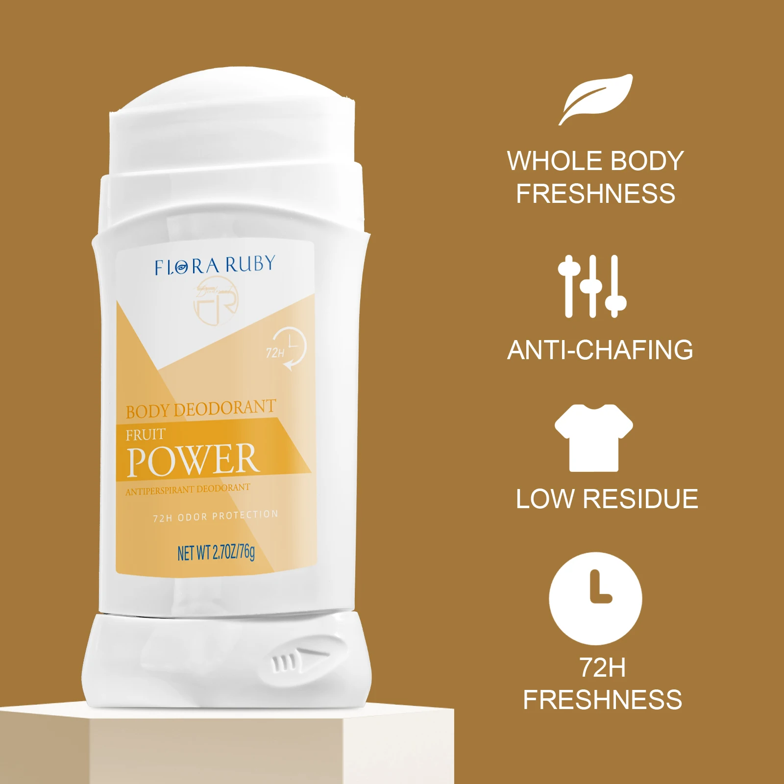 72 uur anti-transpirant deodorant, unisex geuren ontgeuren en zweet, zacht voor de gevoelige huid, langdurig verfrissend lichaamsgeur verwijderen