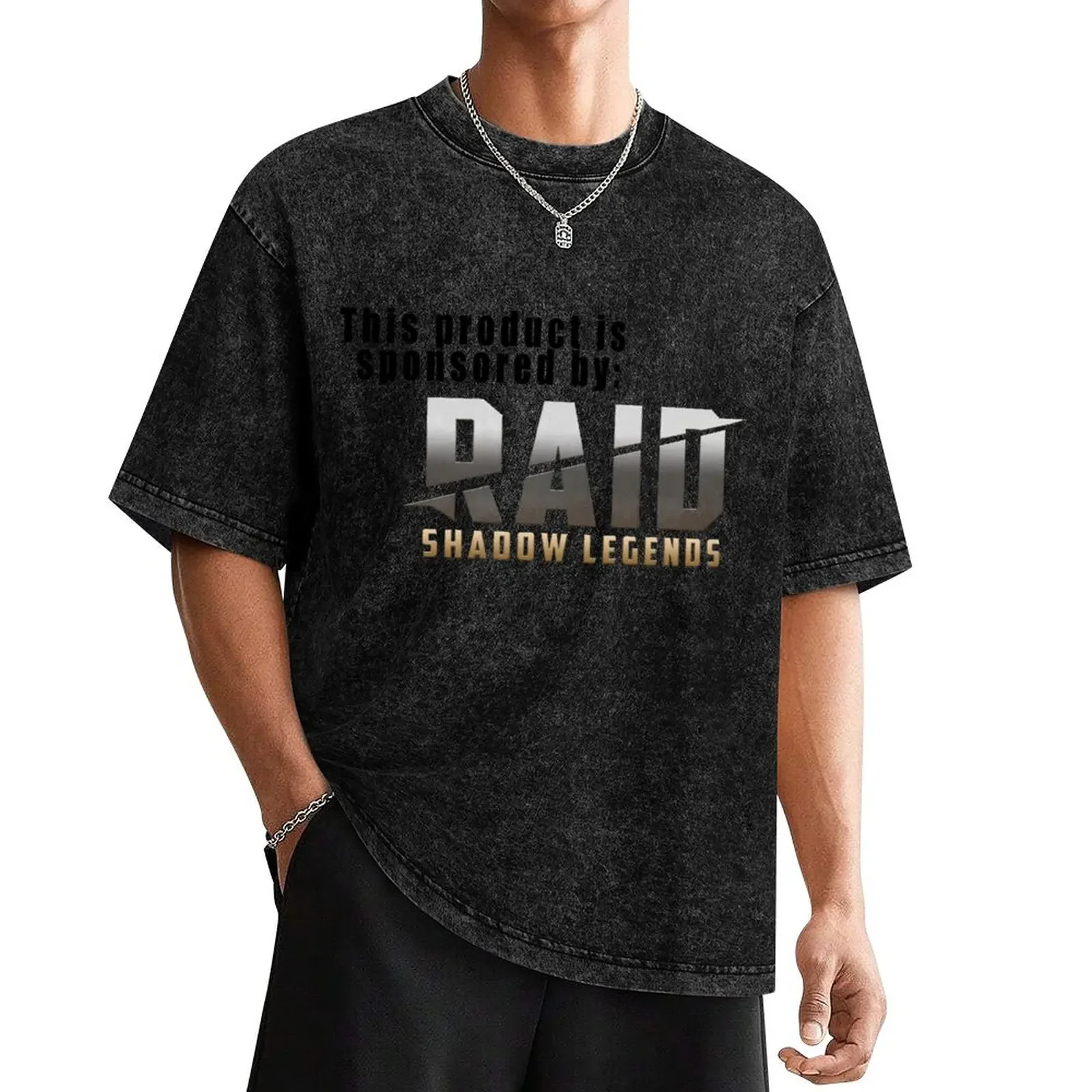 This product is sponsored by RAID: SHADOW LEGENDS T-Shirt plus sizes cotton graphic tees Short sleeve tee men