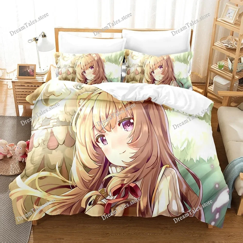 3D The Rising Of The Shield Hero Bedding Sets Duvet Cover Set With Pillowcase Twin Full Queen King Bedclothes Bed Linen
