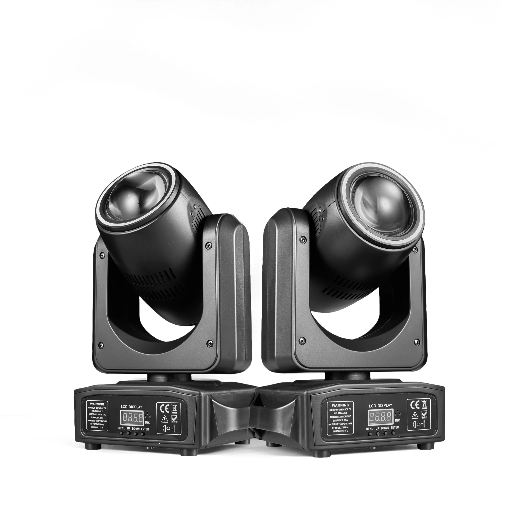 Double  Sides Beam&Halo Effect 180W LED Beam Light DMX512 Moving Head 360°Infinite rotation DJ Bar Stage Light