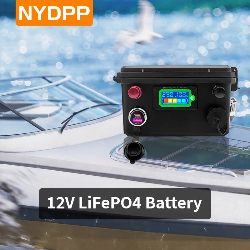 بطارية LiFePO4 12 فولت 30AH 15AH بطارية 12 فولت 15ah 30ah بطارية مقاومة للماء بطارية ليثيوم فوسفات الحديد