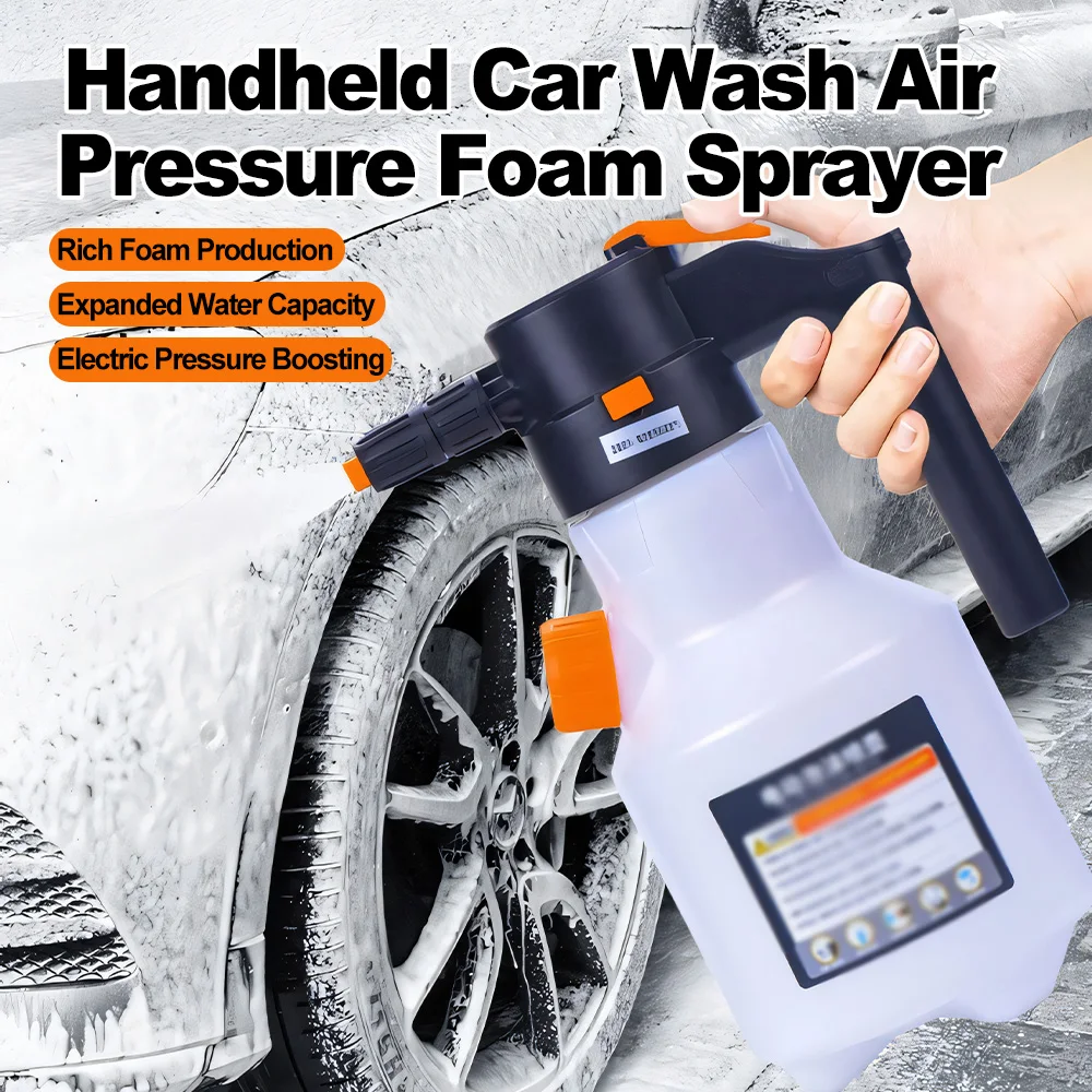 

Car Wash Foam Spray Bottle Household Handheld Car Wash Spray Type Watering Flower Garden Air Pressure Sprayer Foam Bottle