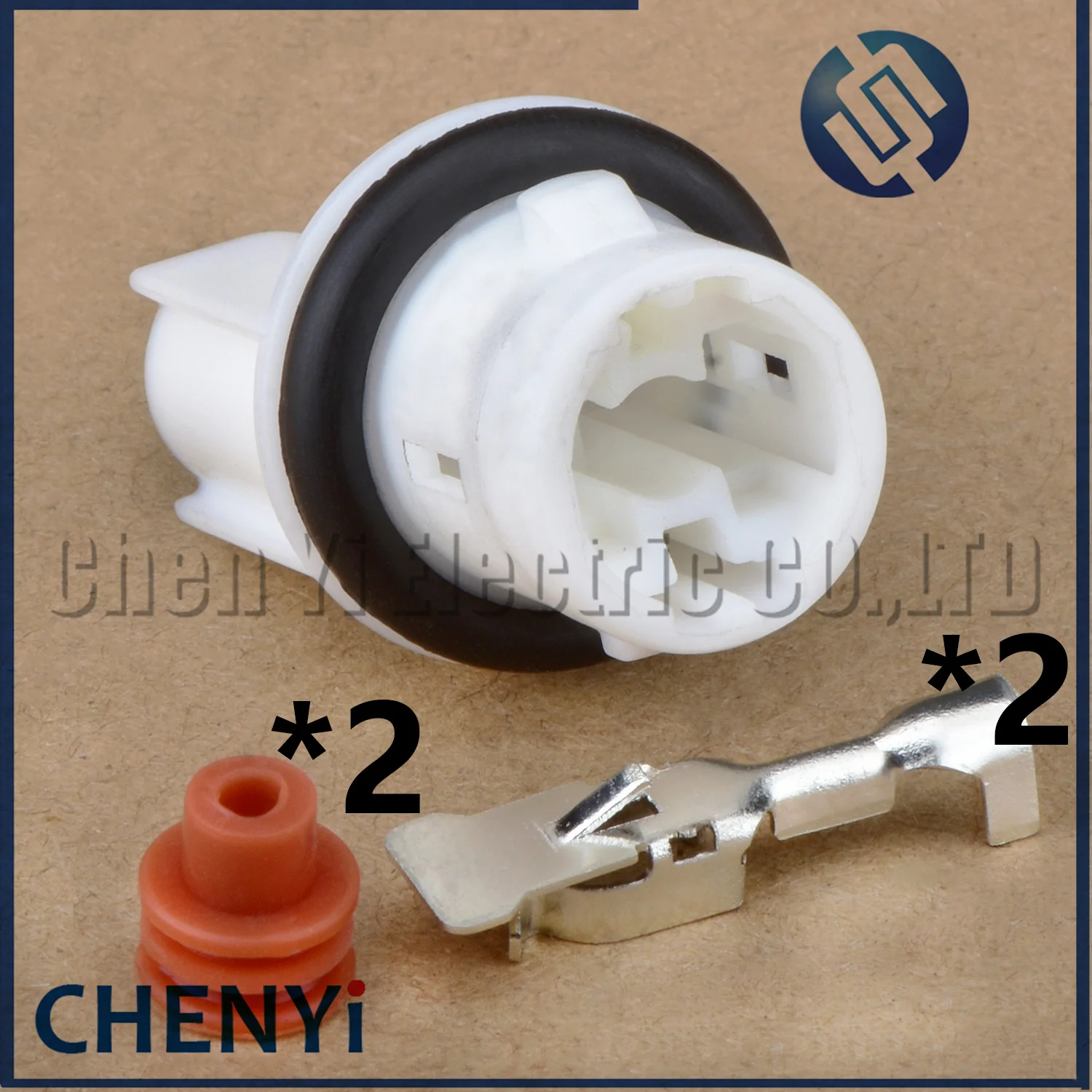 Image of 2-poliger Kfz-Stecker T10 168 194 2825 912 921 W5W Lampenfassung Verlängerung LED-Keillichtsockel W5W 168 194 Kabelbaumstecker