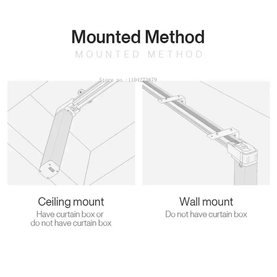 Aqara Super Silent Electric Smart Curtain Track for Zigbee/Tuya /C3/B1/A1 Wifi Curtains Motor Smart Home Automatic Curtain Rail