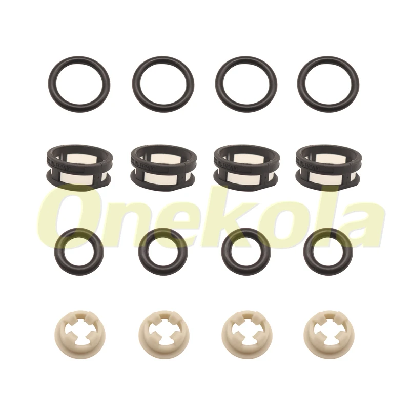 Fuel Injector Seal O-Ring Kit Seals Filters for Nissan Altima Infiniti 3.0L Z32 SR20 Sentra 91-93 16600-53J01 16600-53J03 A46-00