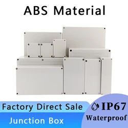 Outdoor Waterproof Junction Box Housing IP67 Rainproof Plastic ABS Enclosure Screw Cable Sealed Connections Cases for Electronic