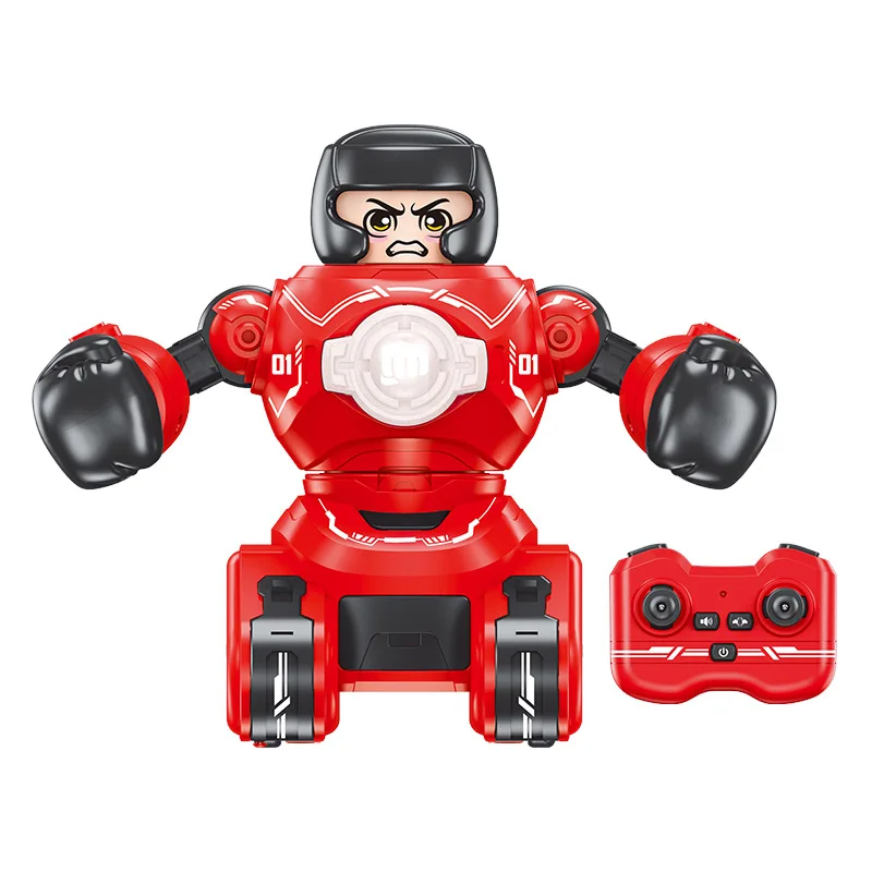 Giocattolo robot telecomandato da battaglia elettrica: auto paraurti telecomandata da combattimento con doppia bambola, adatta per il regalo dei bambini