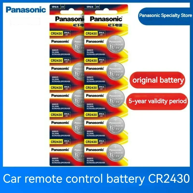 Panasonic CR2430 CR2450 CR2477 3V bateria litowa przycisk bateria moneta zegarek elektroniczna skala lekki kalkulator