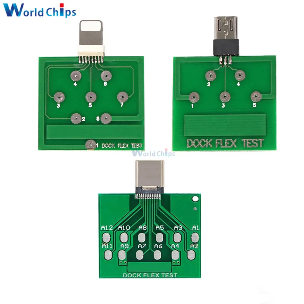 Disassembly-free Tester Micro USB Dock Flex Test Board U2 Battery Power Charging Dock Test Tool for iPhone Android Type-C Phone