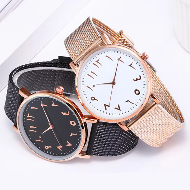 Роскошные темпераментные женские часы, модный дизайн, часы с арабскими цифрами, женские часы, серебряный сетчатый ремешок, кварцевые наручные часы