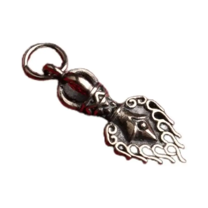 Height 20mm Width 8mm Thickness 5.2mm Small Gray Alloy Sword Shaped Side Hanging Pendant for Bracelet DIY Jewelry Accessories
