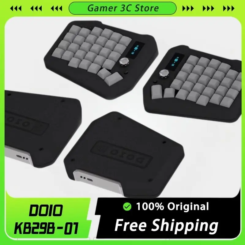 Doio KB29B-01 drahtlose mechanische Tastatur Kit 2-Modus-Dichtung Bluetooth Hot-Swap-Tastaturen Kits Aluminium links rechts Tastatur-Kit