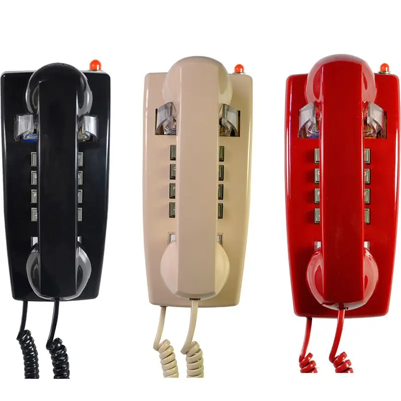 Corded Phone Landline,Wall-Mounted Telephone Phone With Loud Ringer And Handset Volume Control,Caller Indicator Flash telefono