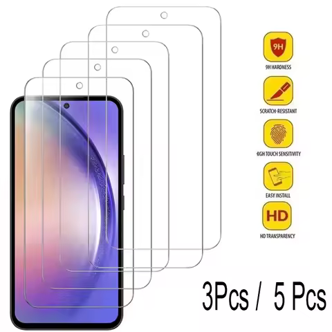 for Samsung S25 S24 Ultra S21 S22 S23 Tempered Glass for Samsung Galaxy A55 A56 A36 A14 A54 A52 A34 A35 A15 A16 Screen Protector For Samsung A55 Protection For Samsung S25 Ultra