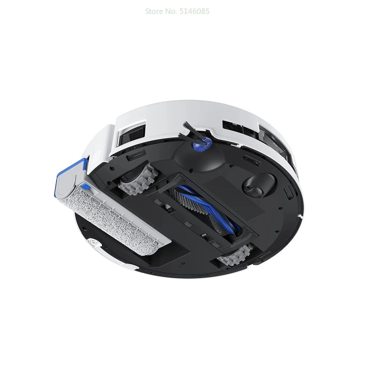 หุ่นยนต์กวาด Keworth T80 ใหม่ ซักและลากจูง เครื่องออลอินวัน ทําความสะอาดอัตโนมัติ หลอดสด เติมและซัก