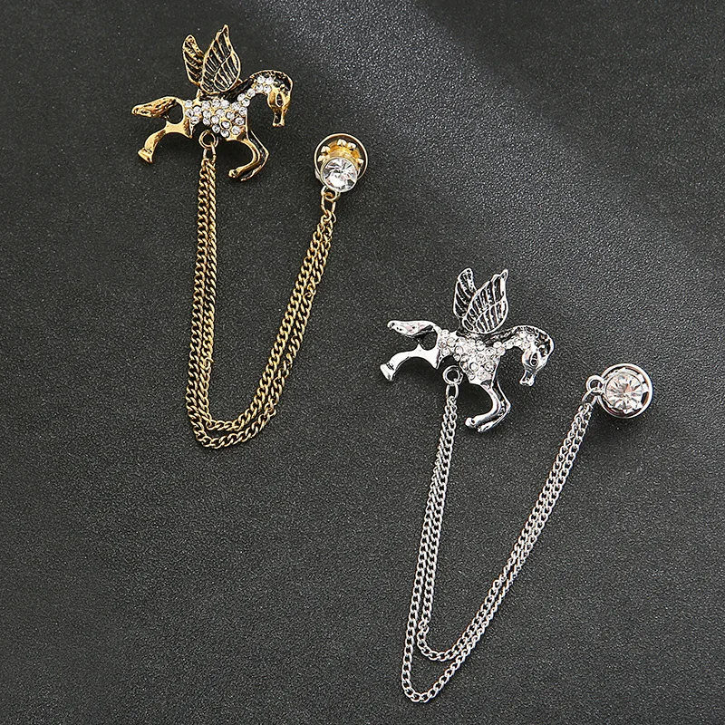 بقعة النسخة الكورية الرجال بيغاسوس مهدب بروش شخصية الرجال دعوى سلسلة بروش شارة الملحقات الرجعية #1