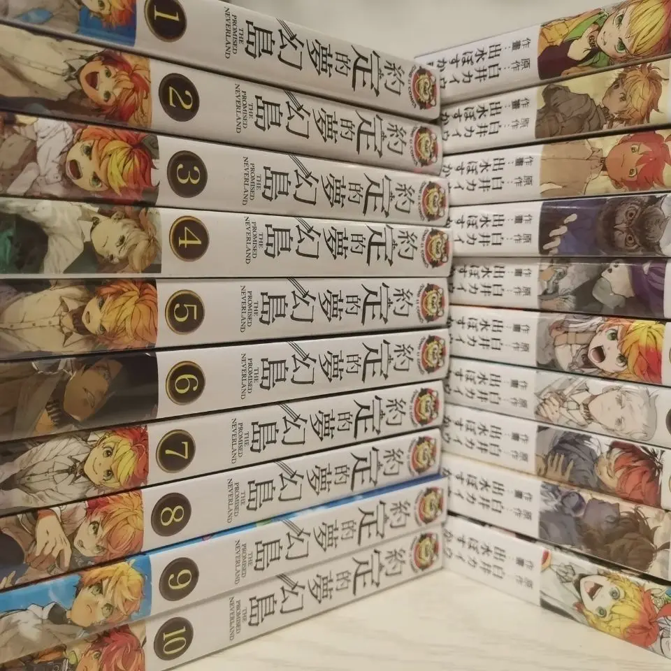 20 Books Japanese Manga The Promised Neverland Youth Magic Adventure Comic Book Chinese Libro Livre High Quality Version