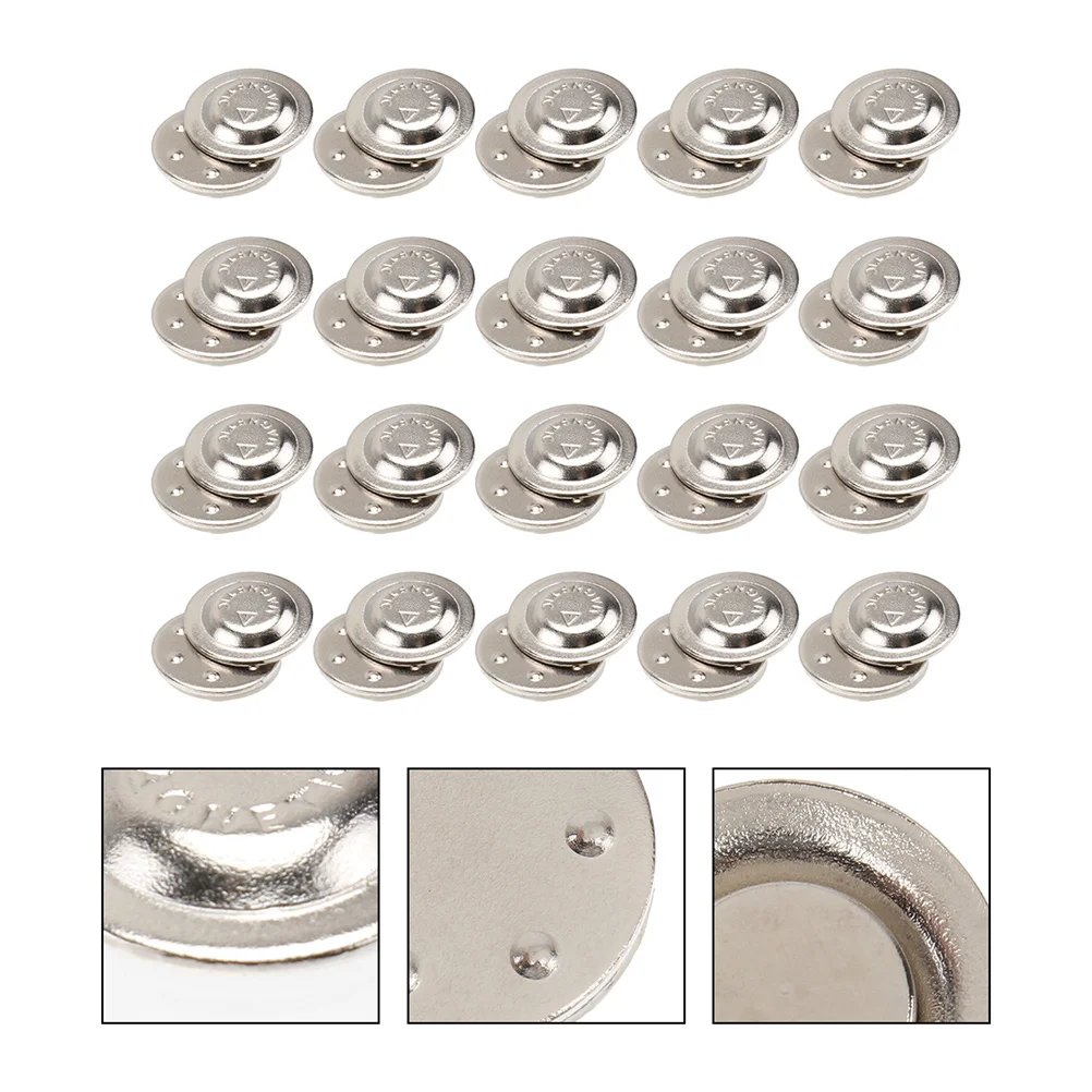 

20 Pcs Clip Boutonniere Pins Round Magnet Button Magnets Lapel Magnetic Snap Buttons Foam Glue Circle Badges Collar