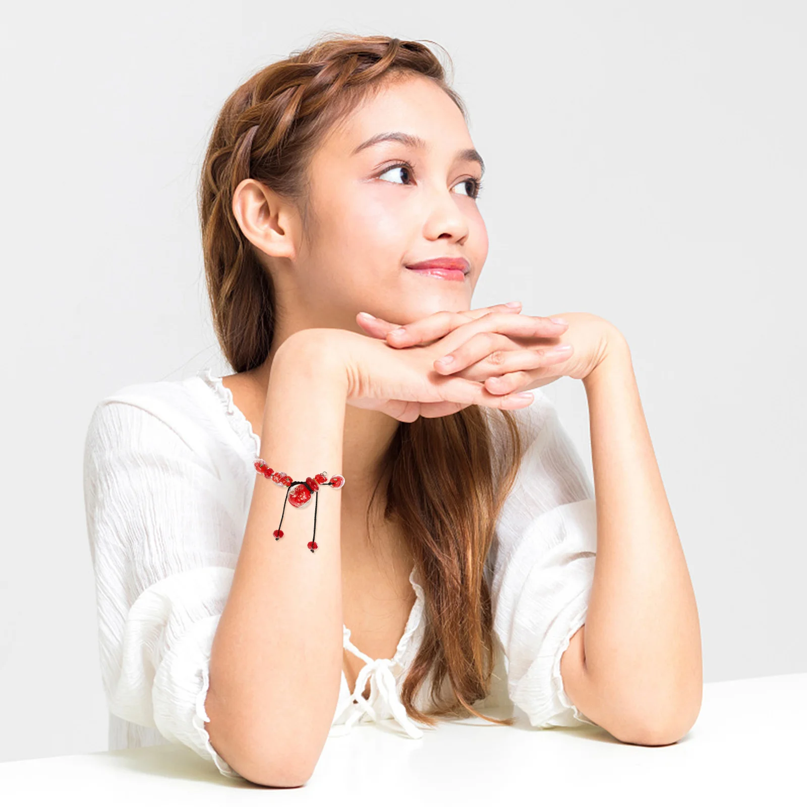 أزياء الضروري النفط سوار الزجاج سحر قلادة المعصم سلسلة غرامة براعة لحفل الزفاف حفلة موسيقية الزي اليومي التبعي