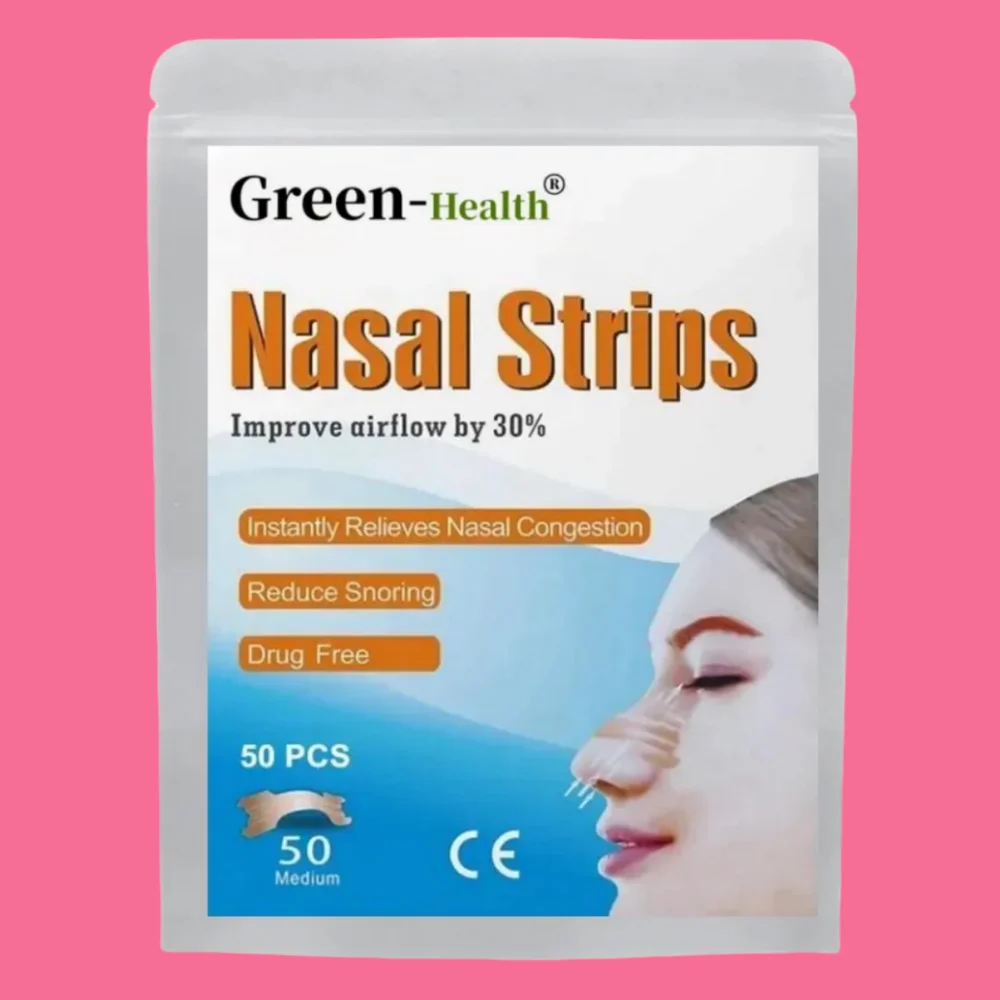 

50 Pcs Nasal Strips To Reduce Snoring, Drug-free Anti-snore Nose Strips, Works To Improve Sleep Medium(55mm*16mm)