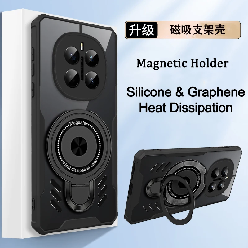 

Охлаждающий чехол для телефона Honor Magic 8 7 Pro, графеновый магнитный прозрачный чехол с подставкой