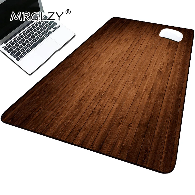 

Gaming Mat for Pc Rubber Mat Soft Laptop Desktop Wood Textured Keyboard Table Computer Work Office Accessories Waterproof Pad