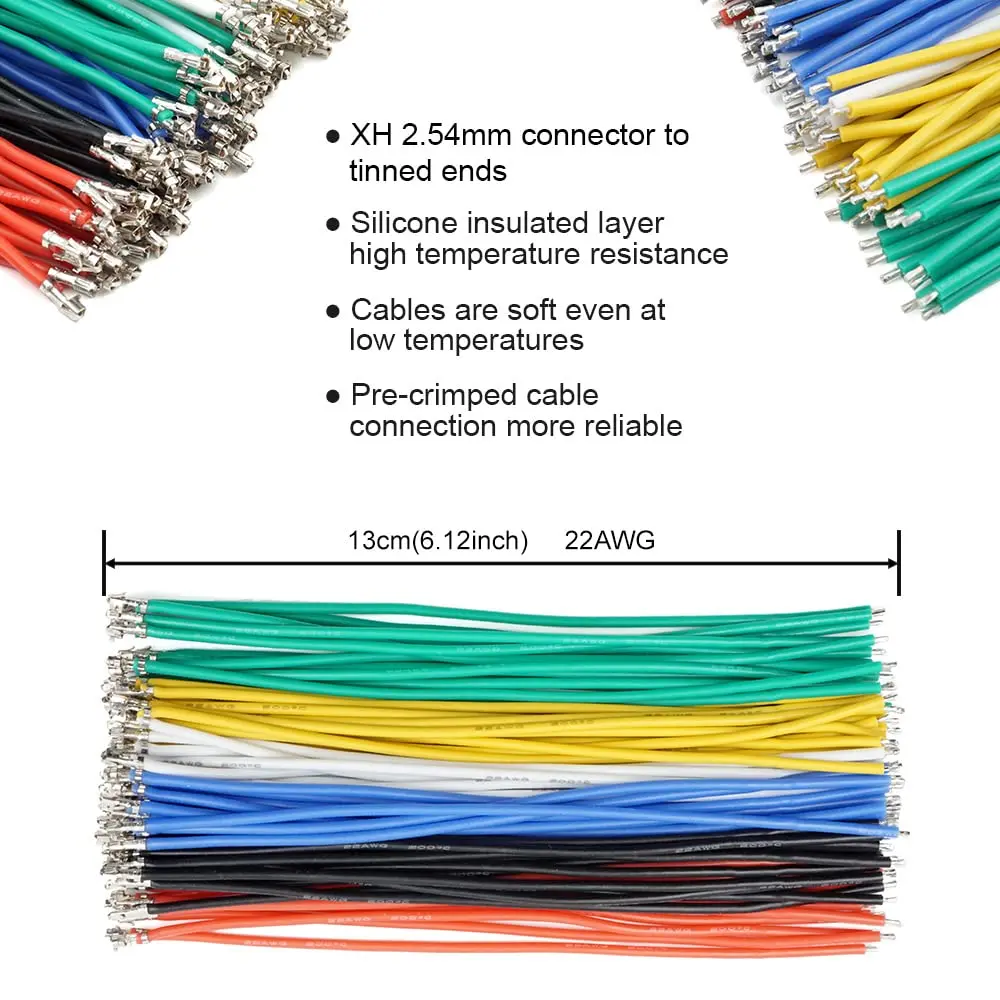 JST-XH 2.54mm Connector Socket Kit with Pre-Crimped 2.54mm Male and Female Cable Wire 2/3/4/5/6/7 Pin Housing JST Connector image 4