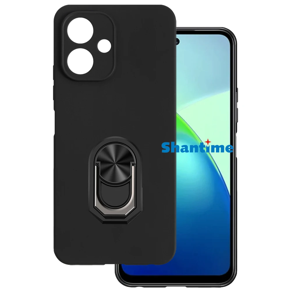 

Роскошный противоударный кольцевой держатель для Infinix Smart 10 4G, мягкий силиконовый защитный чехол из ТПУ