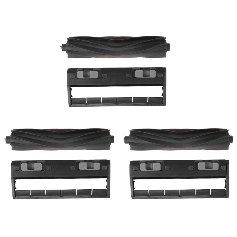 ECOVACS Deebot T20用ABZA-3Xメインゴムローラーブラシカバー、Ecovacs X1 / T10 / T20 Proロボット掃除機アクセサリー用