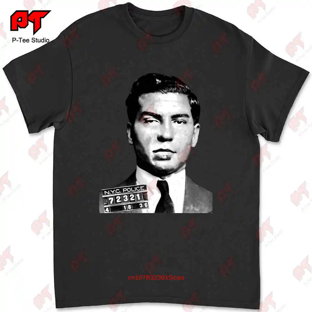 Lucky Luciano Mafia T Shirt ETIY