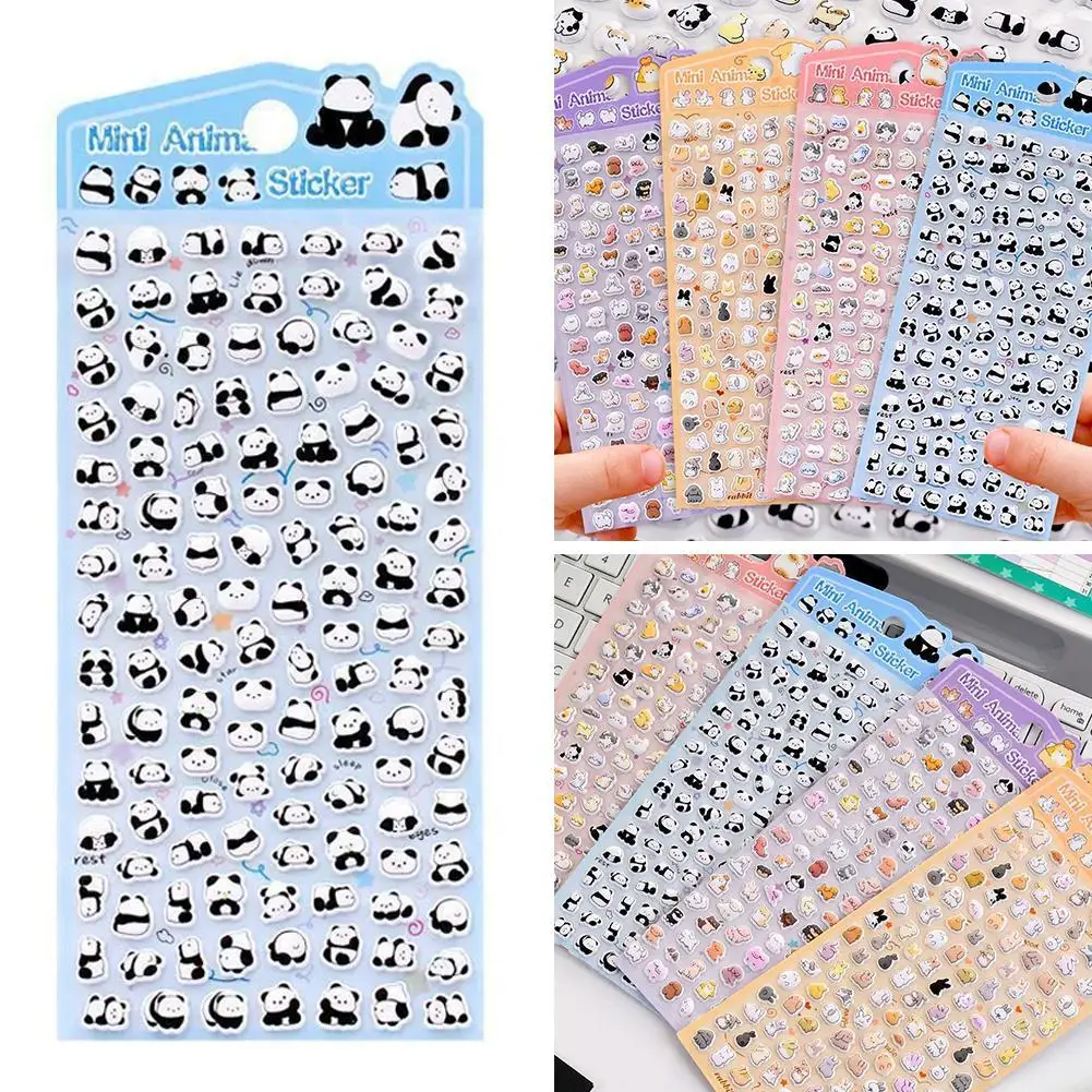 

1PCS Kawaii Mini Animals Cartoon 3D Puffy Stickers Cute Scrapbooking DIY Journal Stationery Sticker,Phone Case Decoration