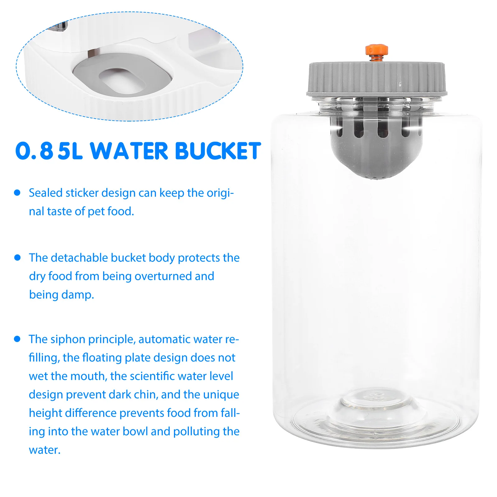 

Automatic Water Dispenser Feeder Pet Food Bowl Drinking Cat Dog Feeding Detachable