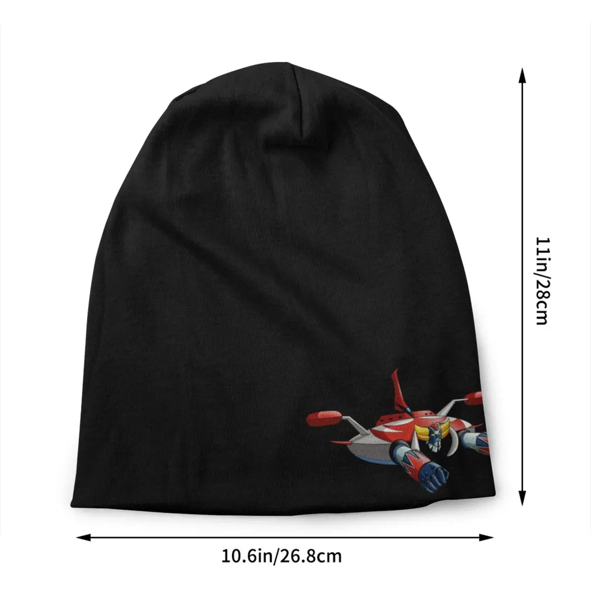 Custom UFO Robot Bonnet Hat Knitted Hats Men Women Fashion Unisex Goldorak Warm Winter Beanies Cap