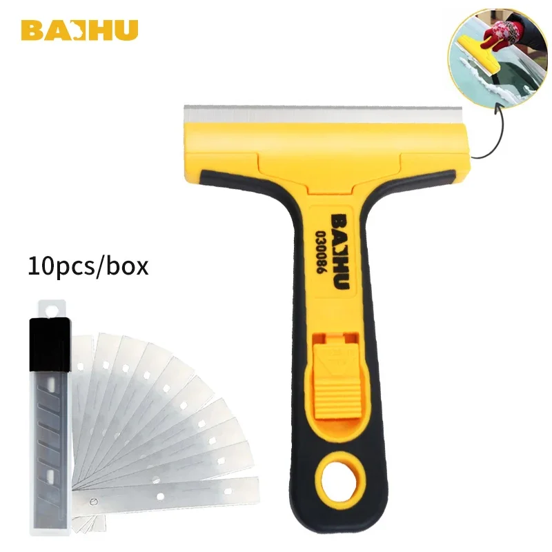 

100mm Cleaning Shovel Cutter Portable Cleaning Knife Glass Floor Tiles Scraper Blade Seam Removal Household Kitchen Hand Tool