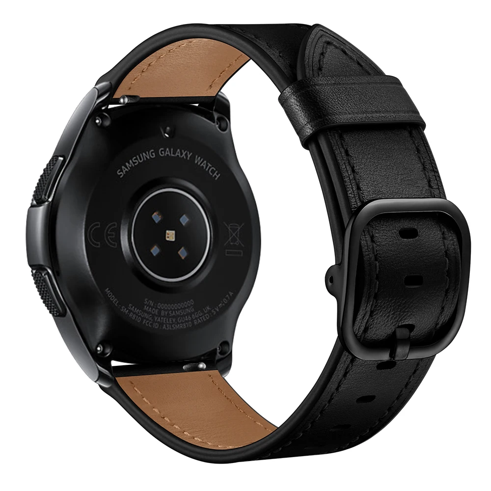 

Ремешок из натуральной кожи для Samsung Galaxy Watch 46 мм, быстросъемный сменный Браслет для Gear S3 Frontier/Classic, 22 мм