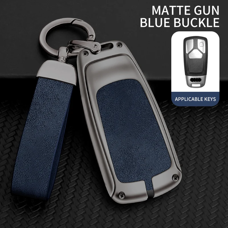 Car Remote Key Case Cover Shell For Audi A4 B9 A5 A6 8S 8W Q5 Q7 4M S4 S5 S7 TT TTS TFSI RS Protector Fob Keyless