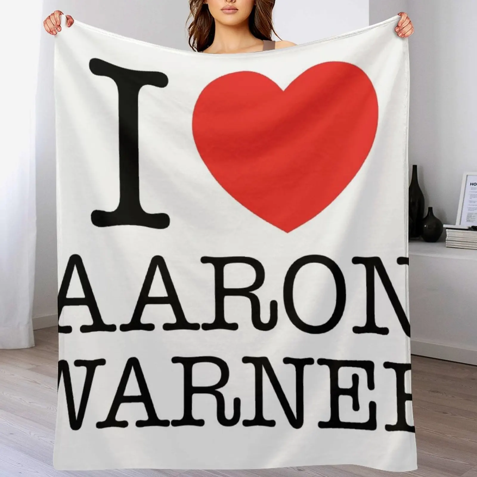 

I heart aaron warner Throw Blanket Soft Bedroom Blanket for Night Sleeping