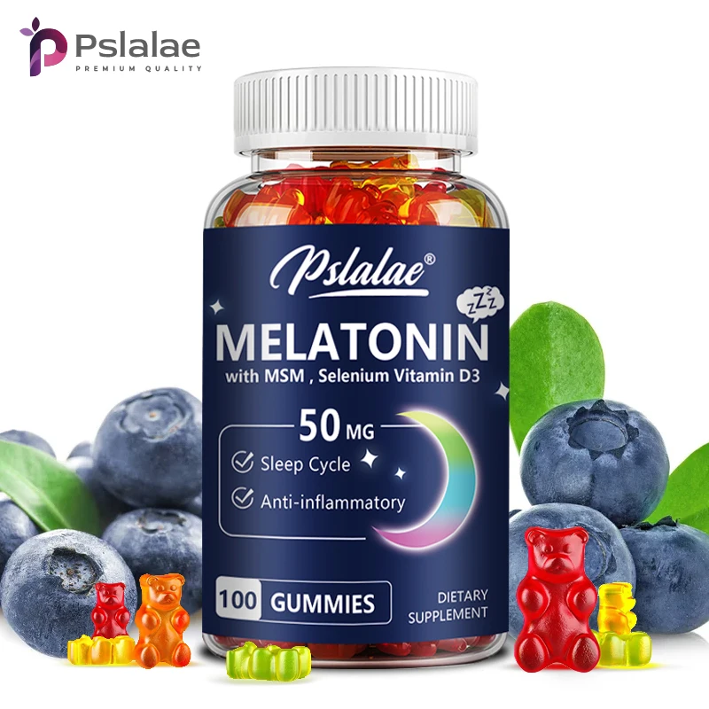 Melatonin Gummies 50mg - Sleep Aid, Improve Sleep Quality and Support Deep Sleep