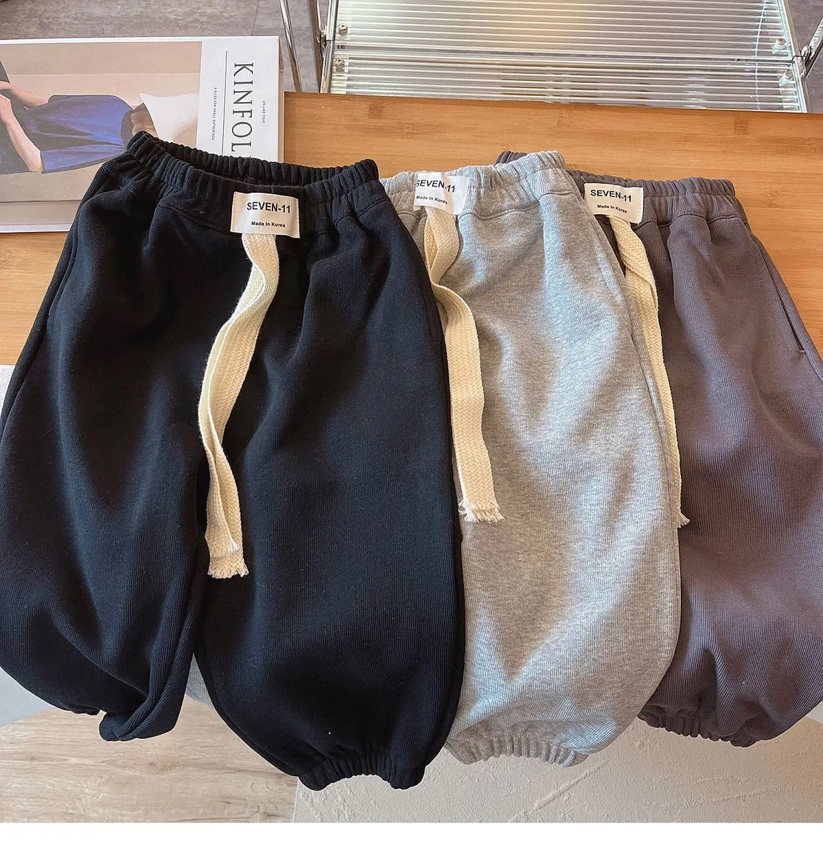 RAISE 2025 Frühling Herbst Kinder Jungen Hosen 1-8 Jahre Kinder Lose Beiläufige Jungen Sport Hosen Solide Vielseitige Kleinkind jungen Hosen – Detail 1